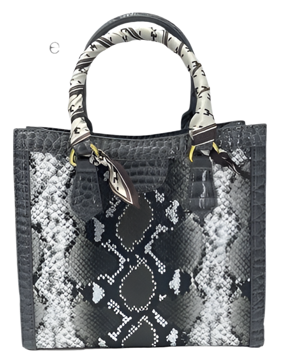 Grey Snake Skin Bag (Adult)