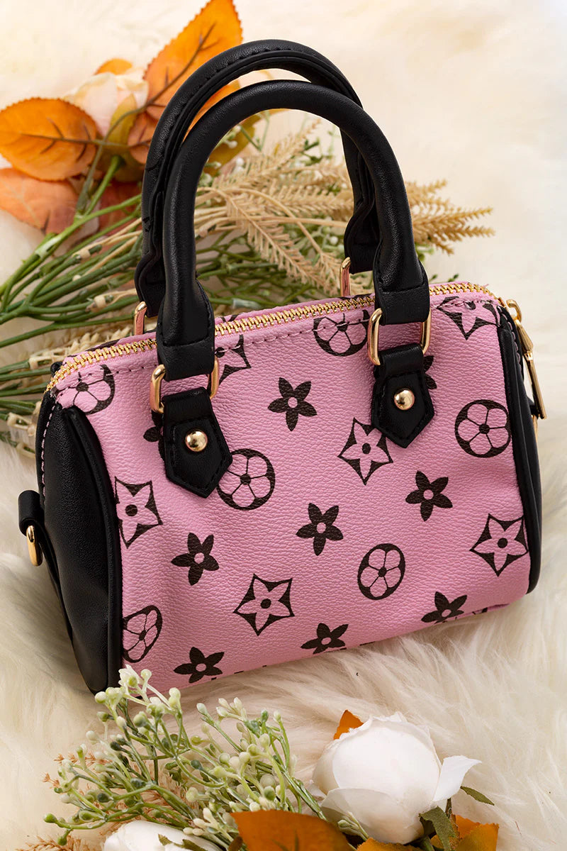 Pink & Brown Star Purse