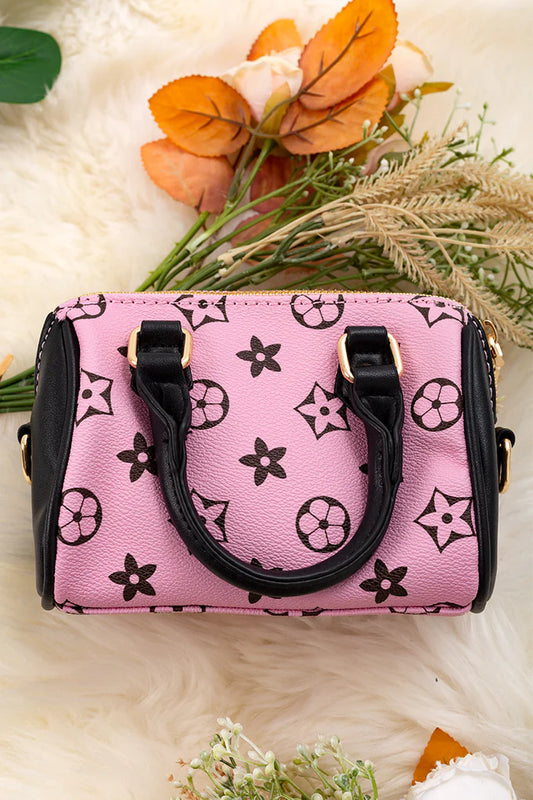 Pink & Brown Star Purse