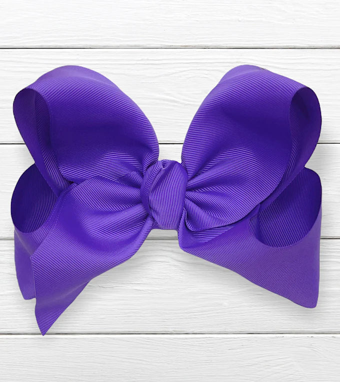 Solid Color Jumbo Hair Bows