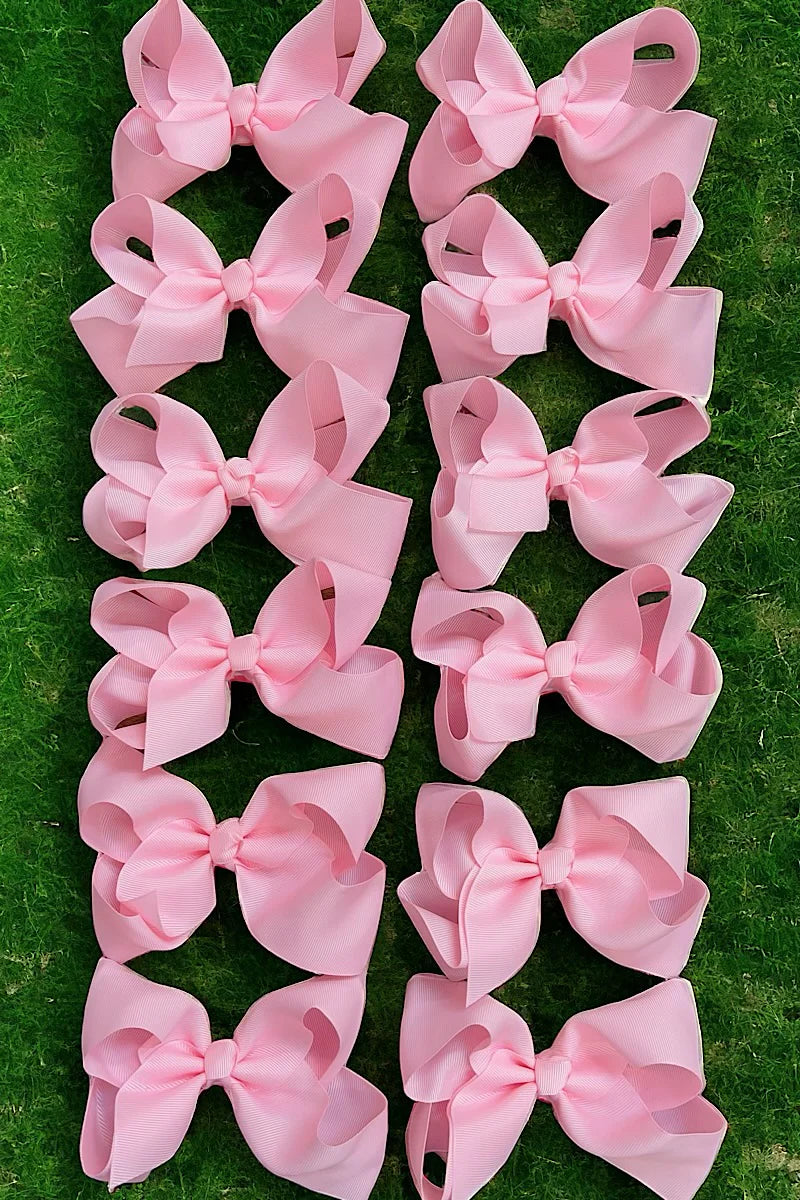 Solid Color Medium Hair Bows