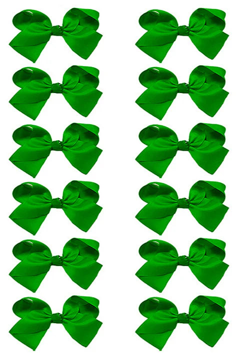 Solid Color Medium Hair Bows