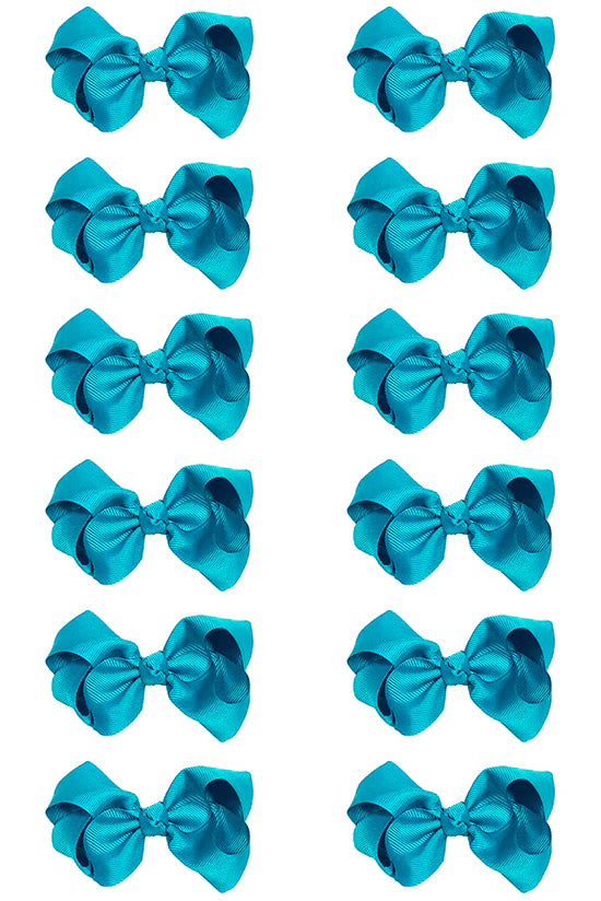 Solid Color Medium Hair Bows