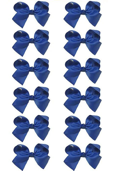 Solid Color Medium Hair Bows