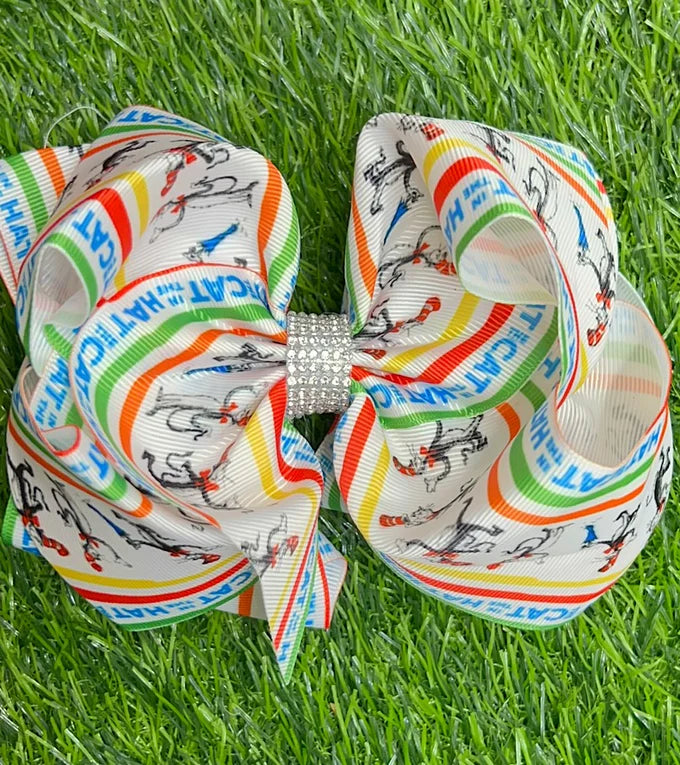Cat in the Print Bow