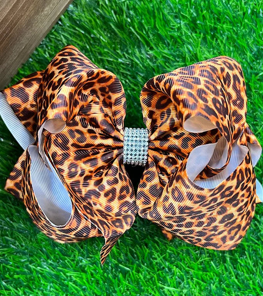 Animal Print Bow