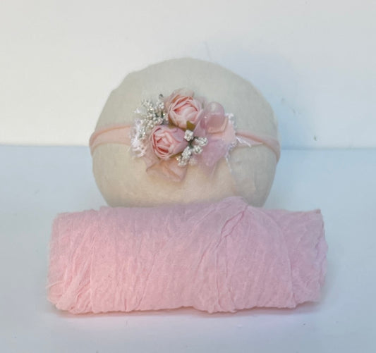 Hartley Pink Swaddle Set